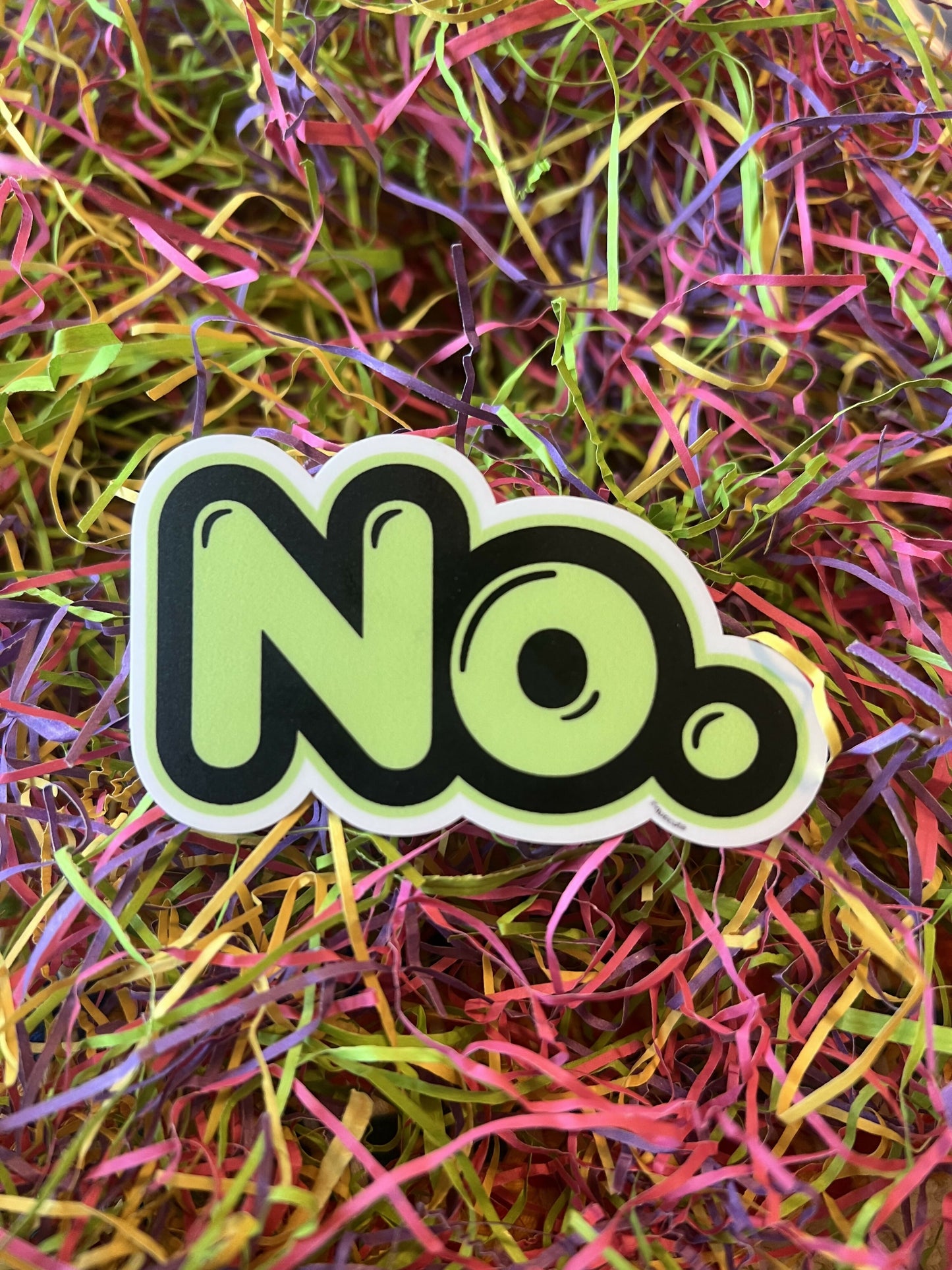 No Green Matte Sticker