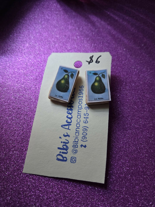 Aretes poste loteria la pera