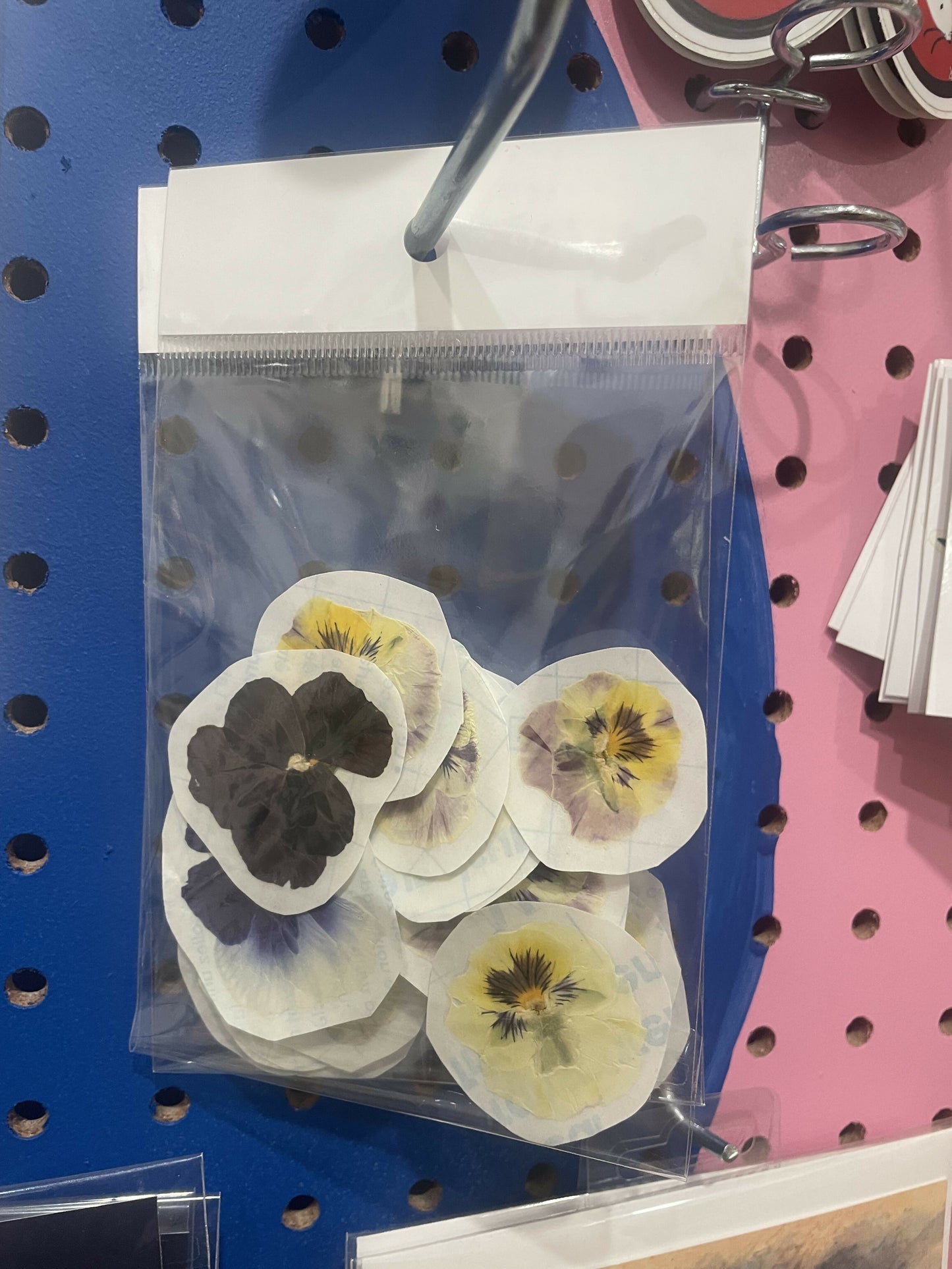 Pressed flower stickers