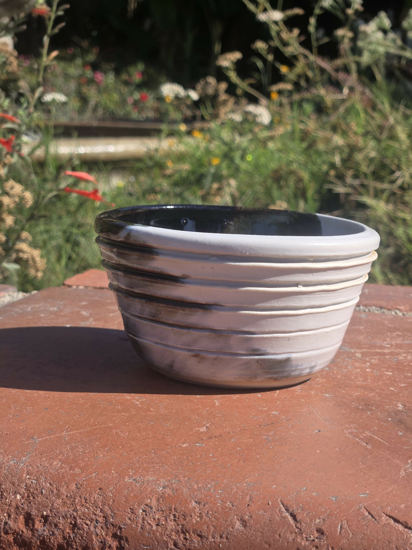 Black and White Marbled Small Bowl