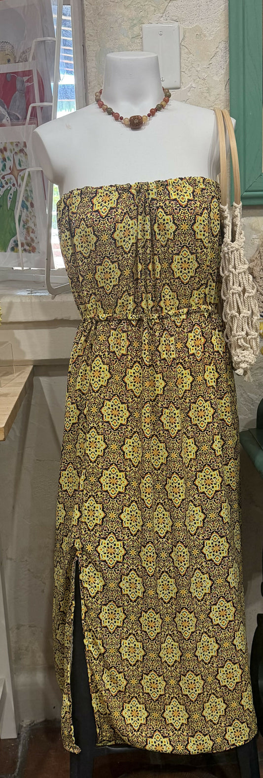 Woman Straps less dress
