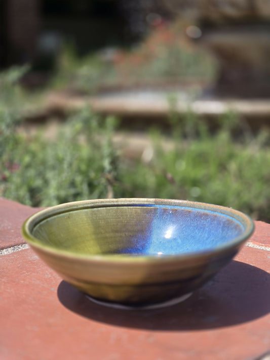 Blue and Green Medium Bowl