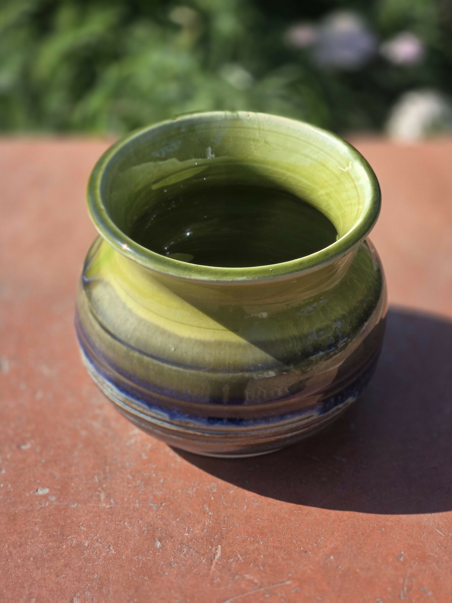 Green and Blue Short Vase B
