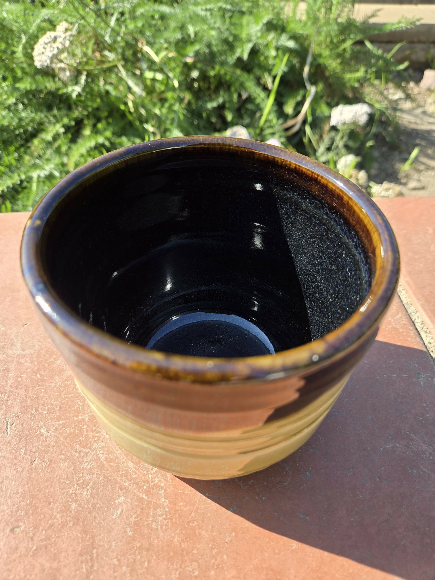 Spearmint green and Liquorice Black orquid planter