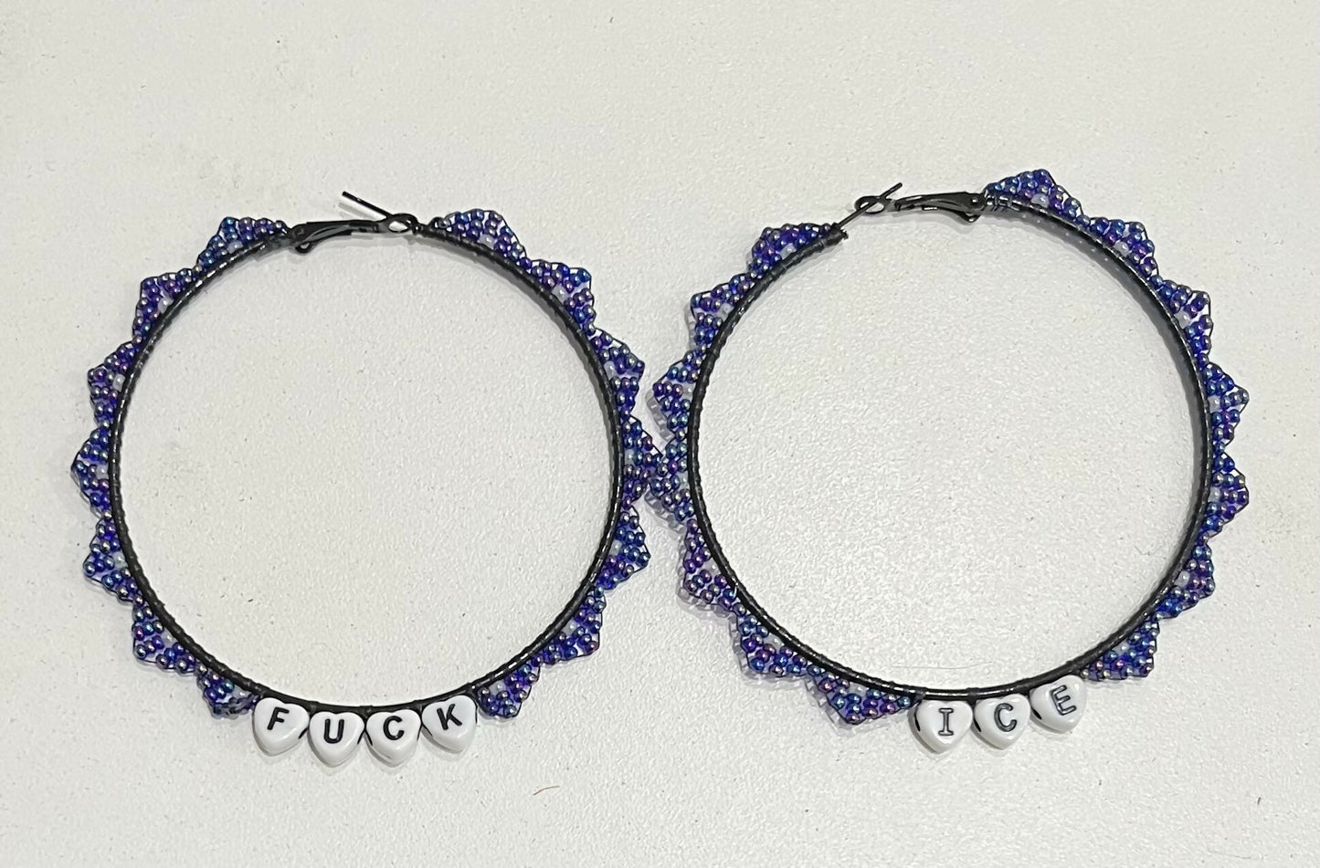 Fuck Ice Hooped Earrings