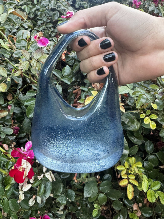 Blue Glass Purse
