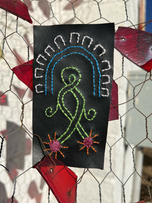 Ancient Mexican Glyph Intertwined Roots