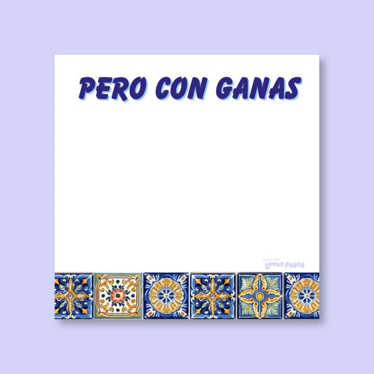 Pero Con Ganas 3x3 Post-It Notes