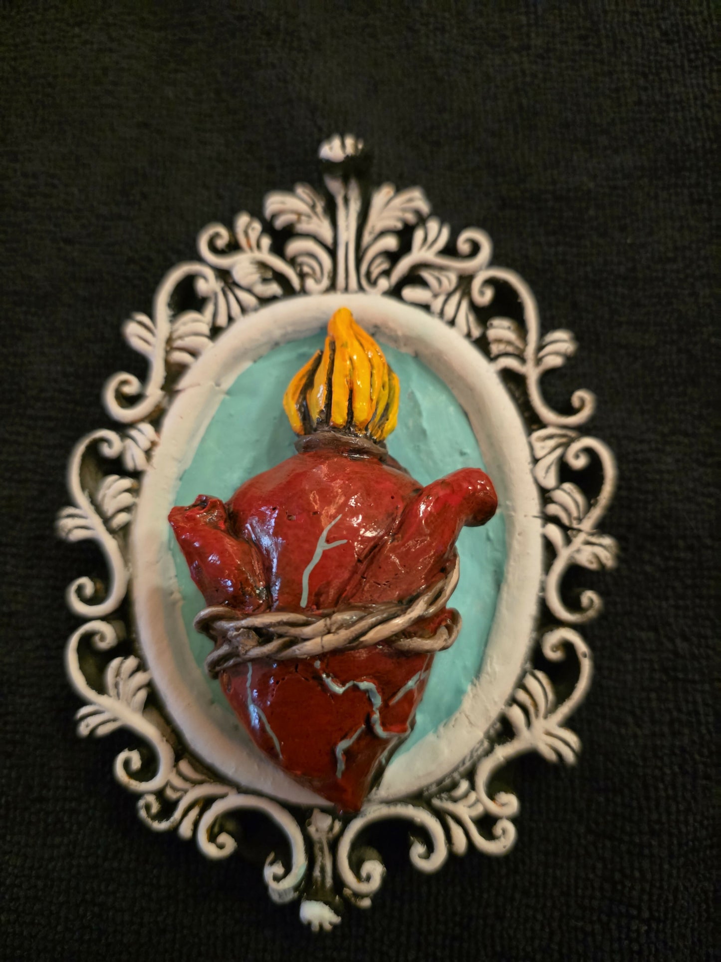 Sacred heart with frame