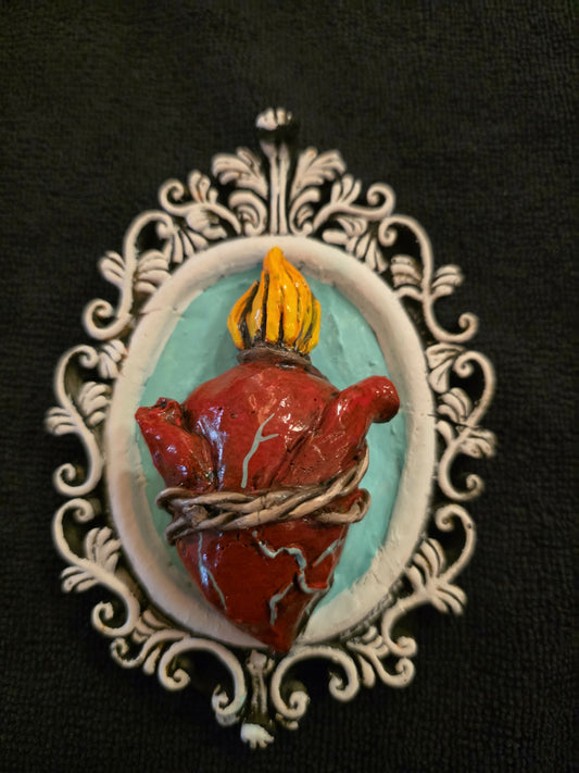Sacred heart with frame