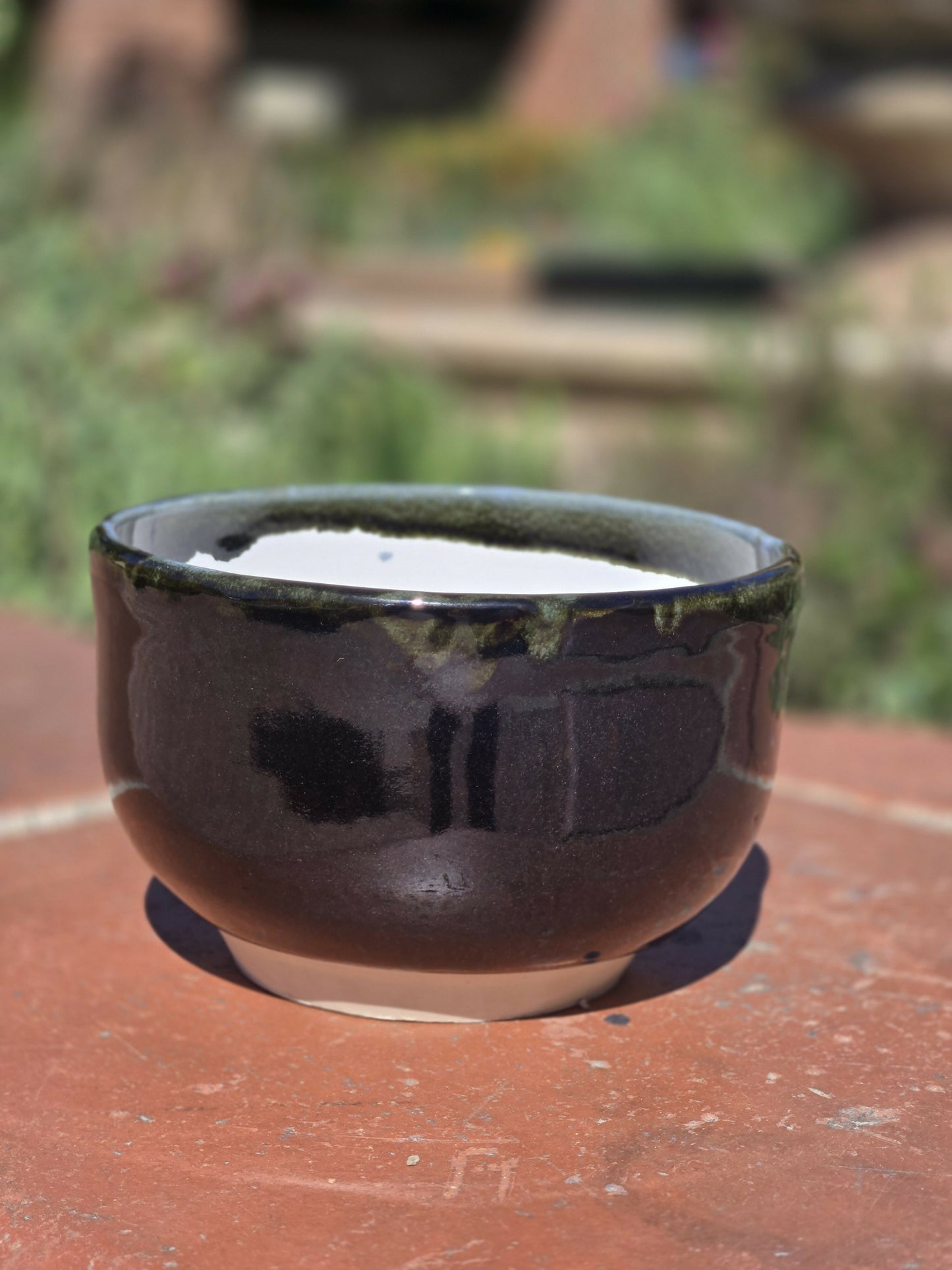 Black and white bowl