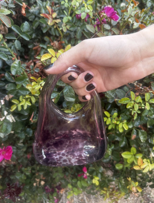Purple Glass Purse