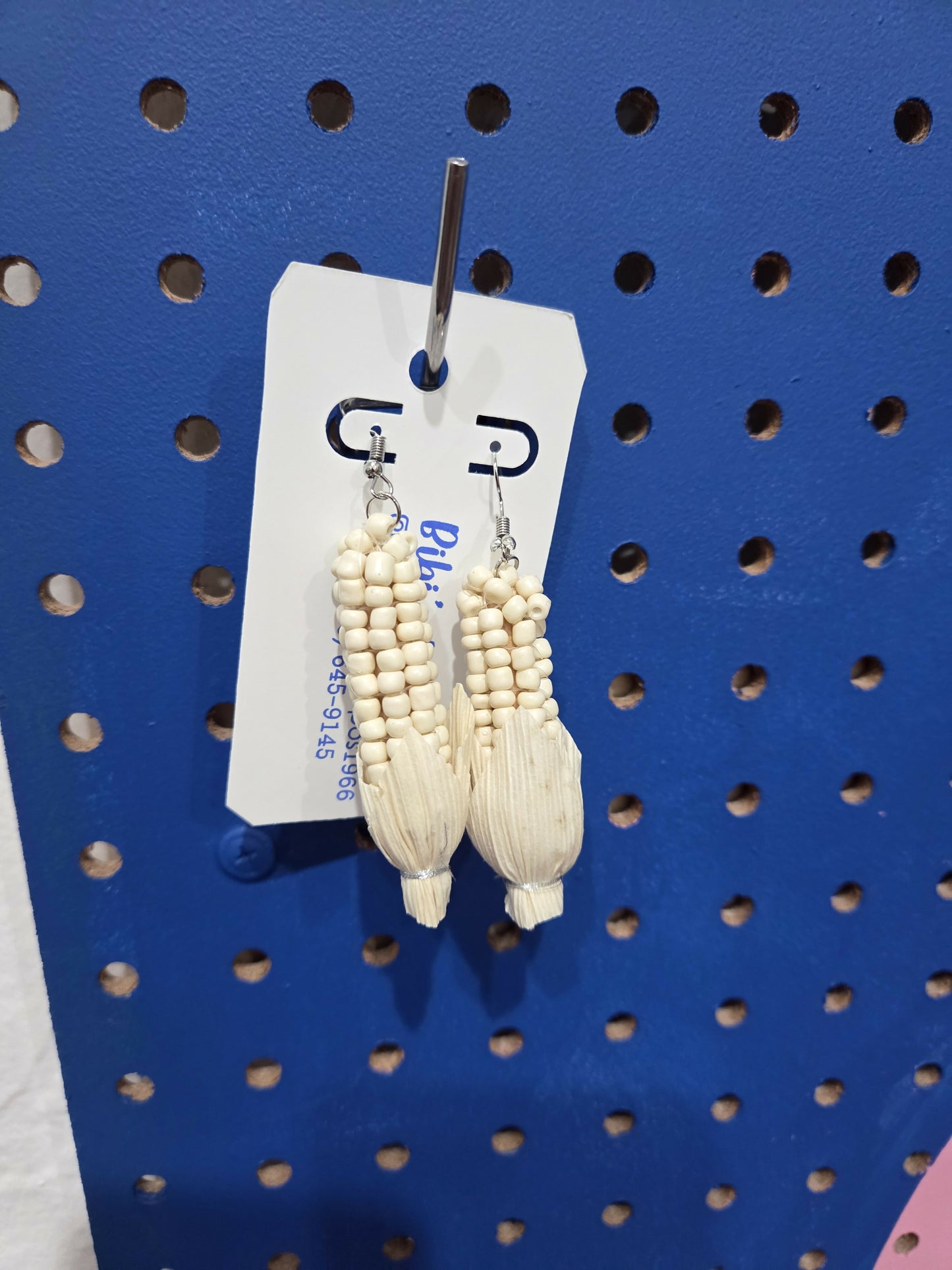 Aretes de cristal elote