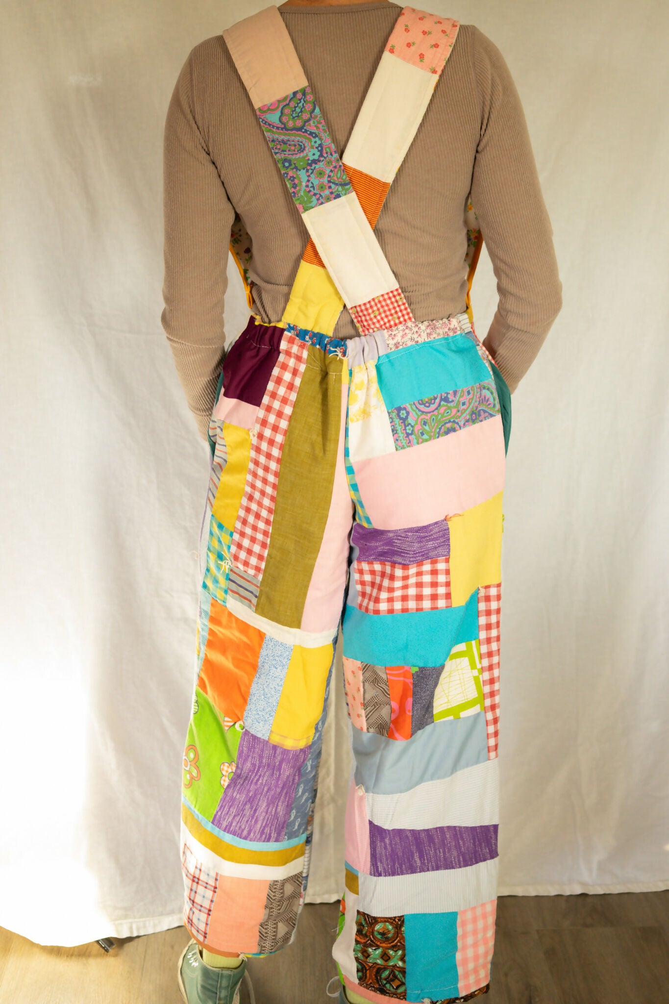 Quilted Big Bib Jumpsuit Overalls