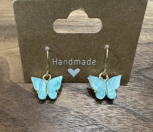 Blue Butterfly Earrings