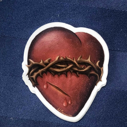 sacred heart sticker