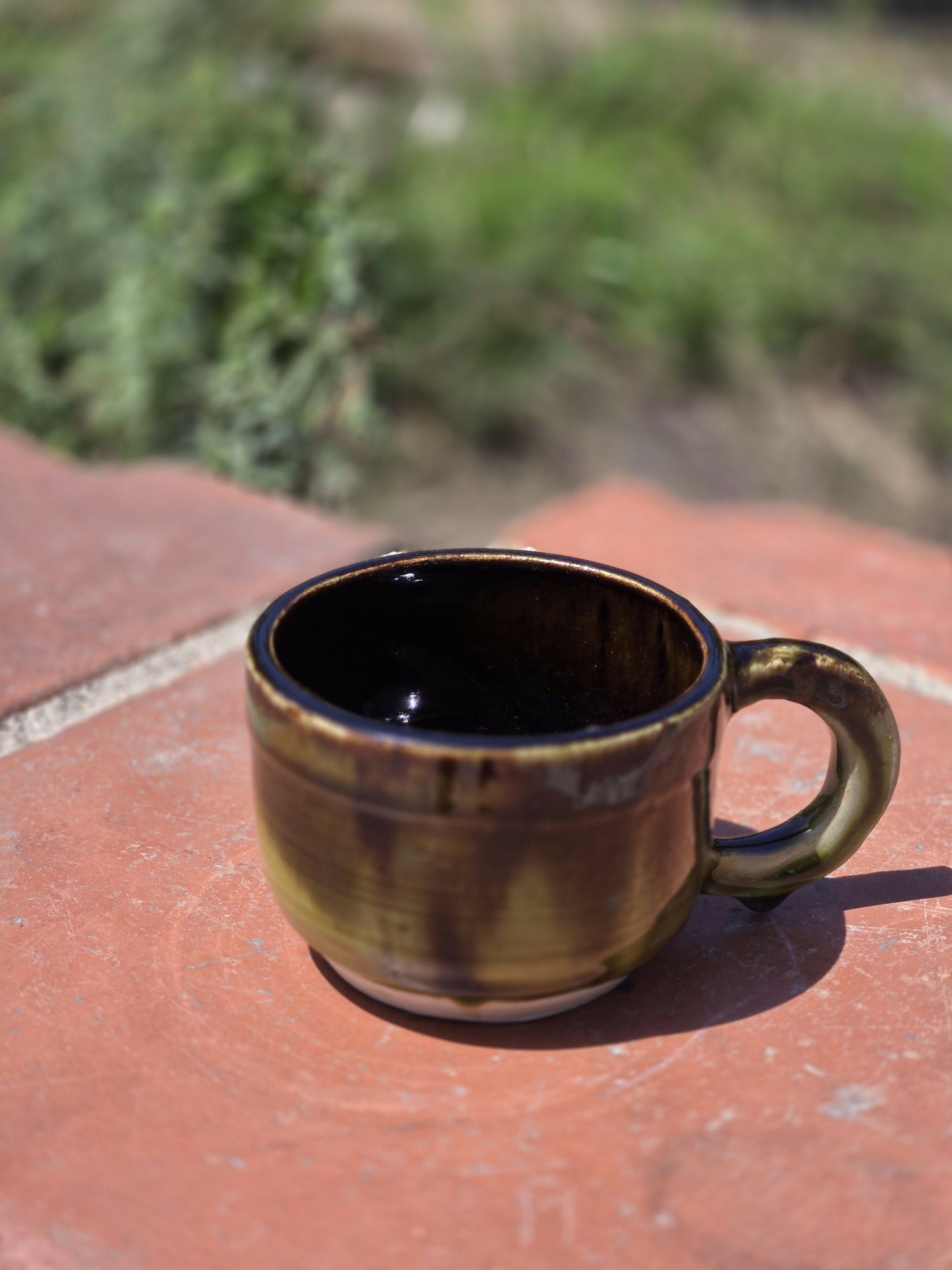 Black and Green Small Cup