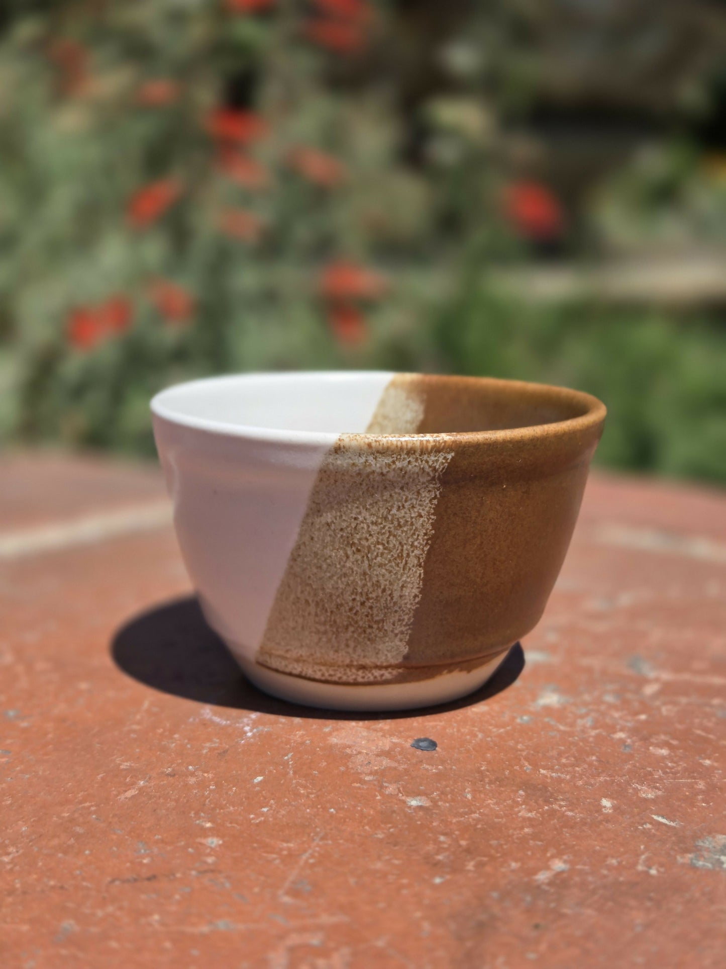 Brown and White Tea Cup