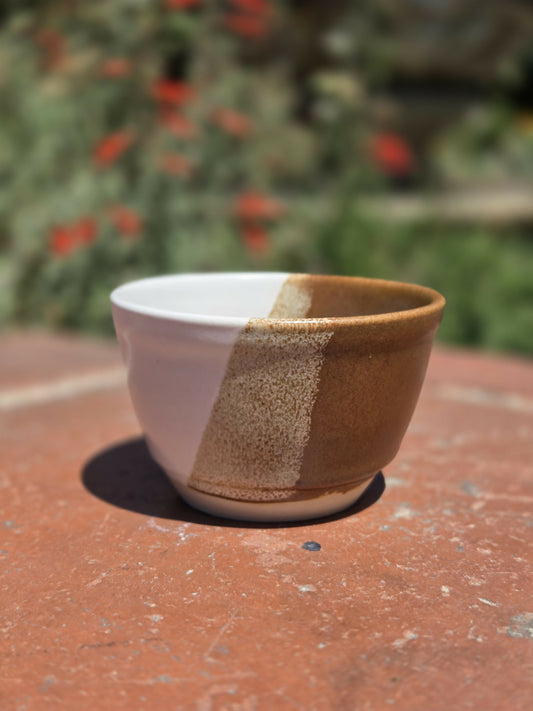 Brown and White Tea Cup