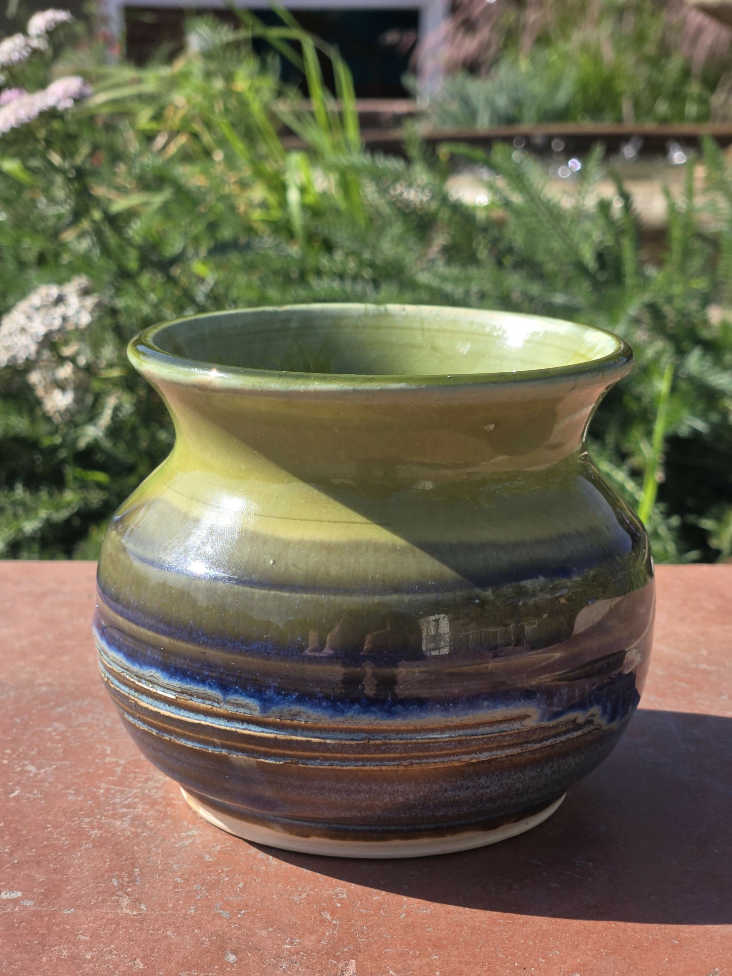 Green and Blue Short Vase B