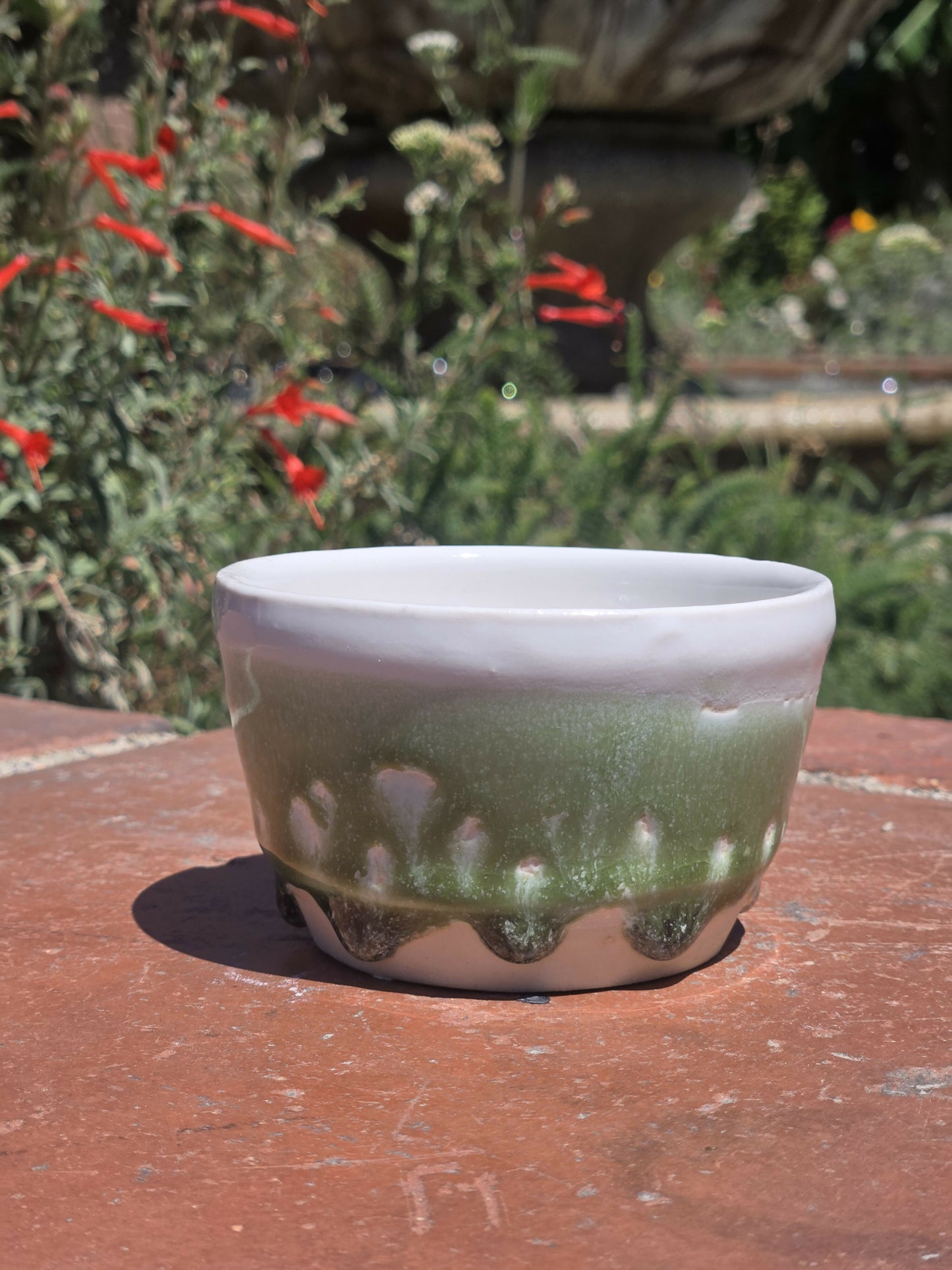 White and Green Tea Cup