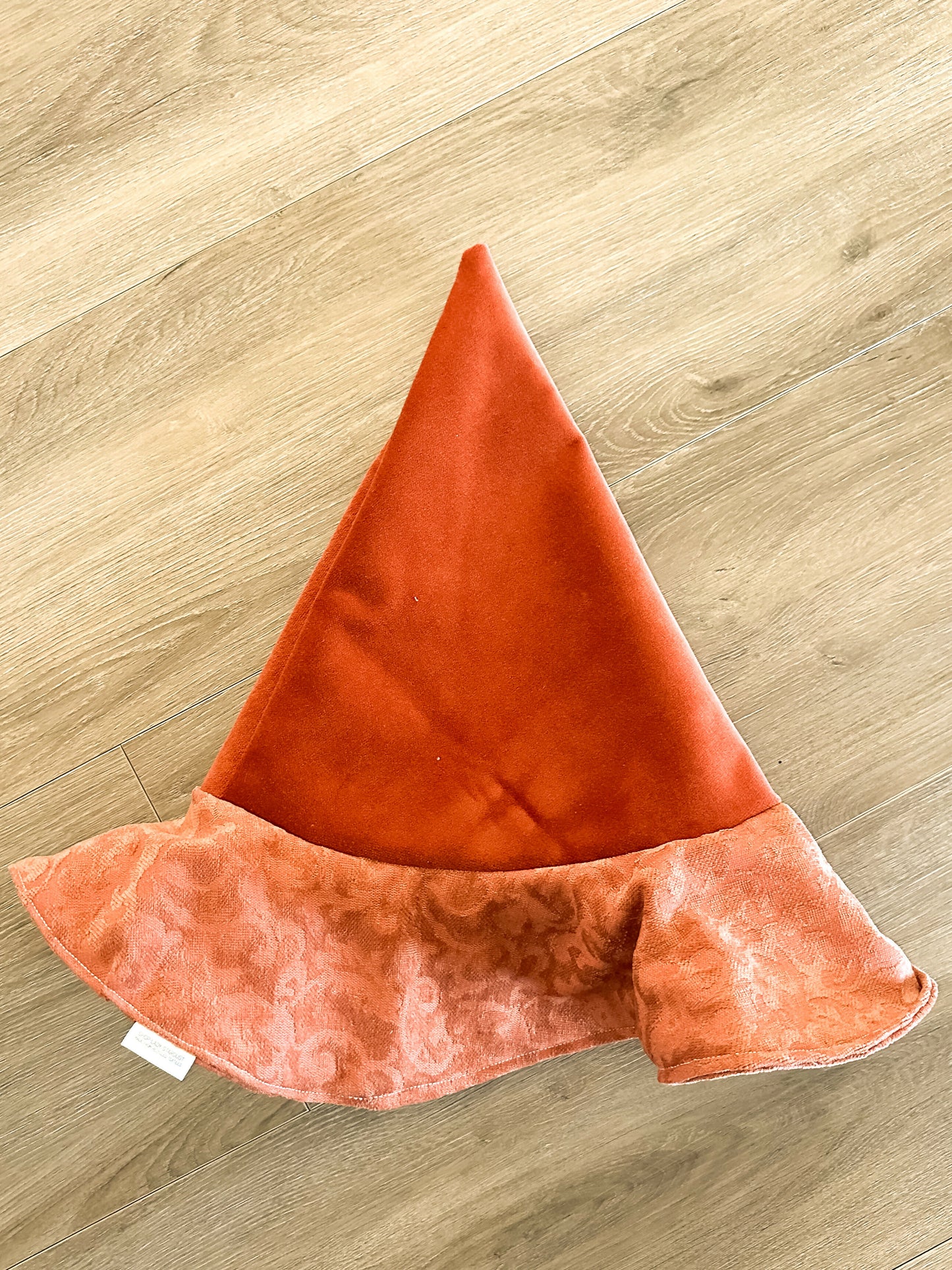 Rust Baroque Print Reversible Witch Hat