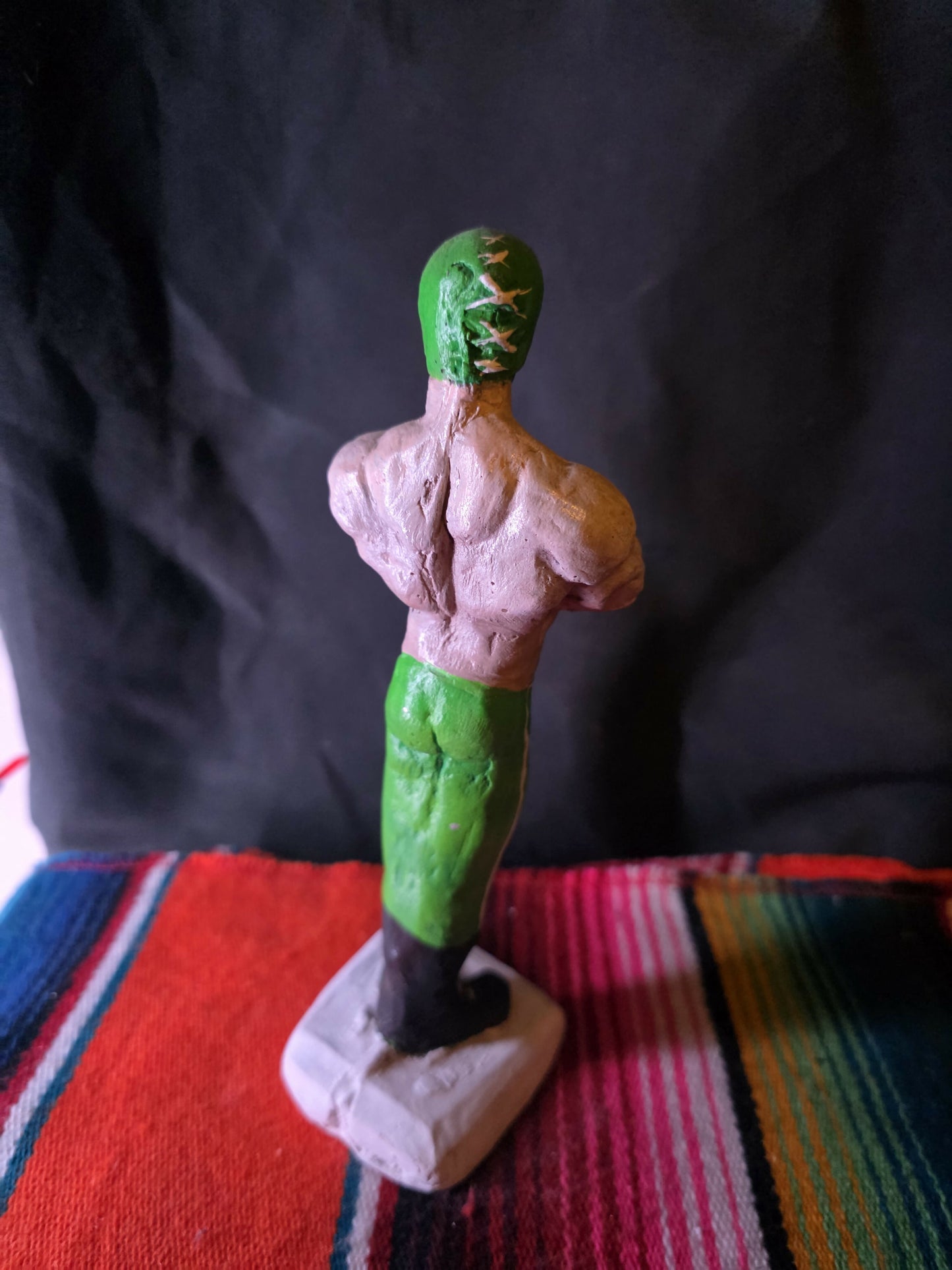 Luchador statue
