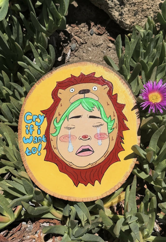 cry if i want to acrylic painting