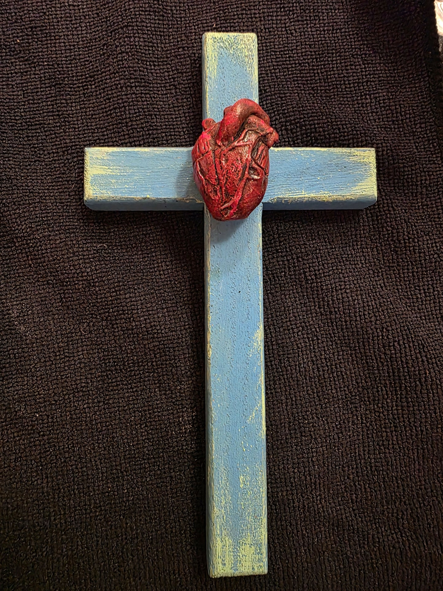 Cross witn heart