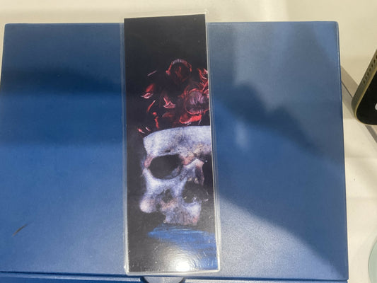 Momento mori one sided bookmark
