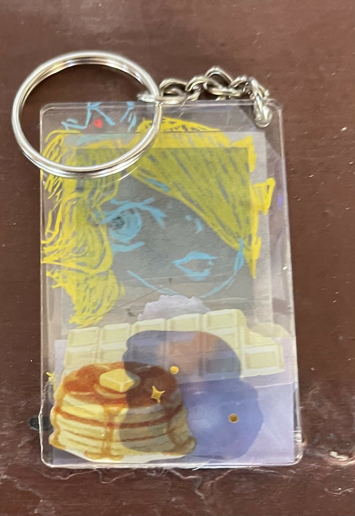Keychains collage beetle juice Winnie baymax Alice Rosalina