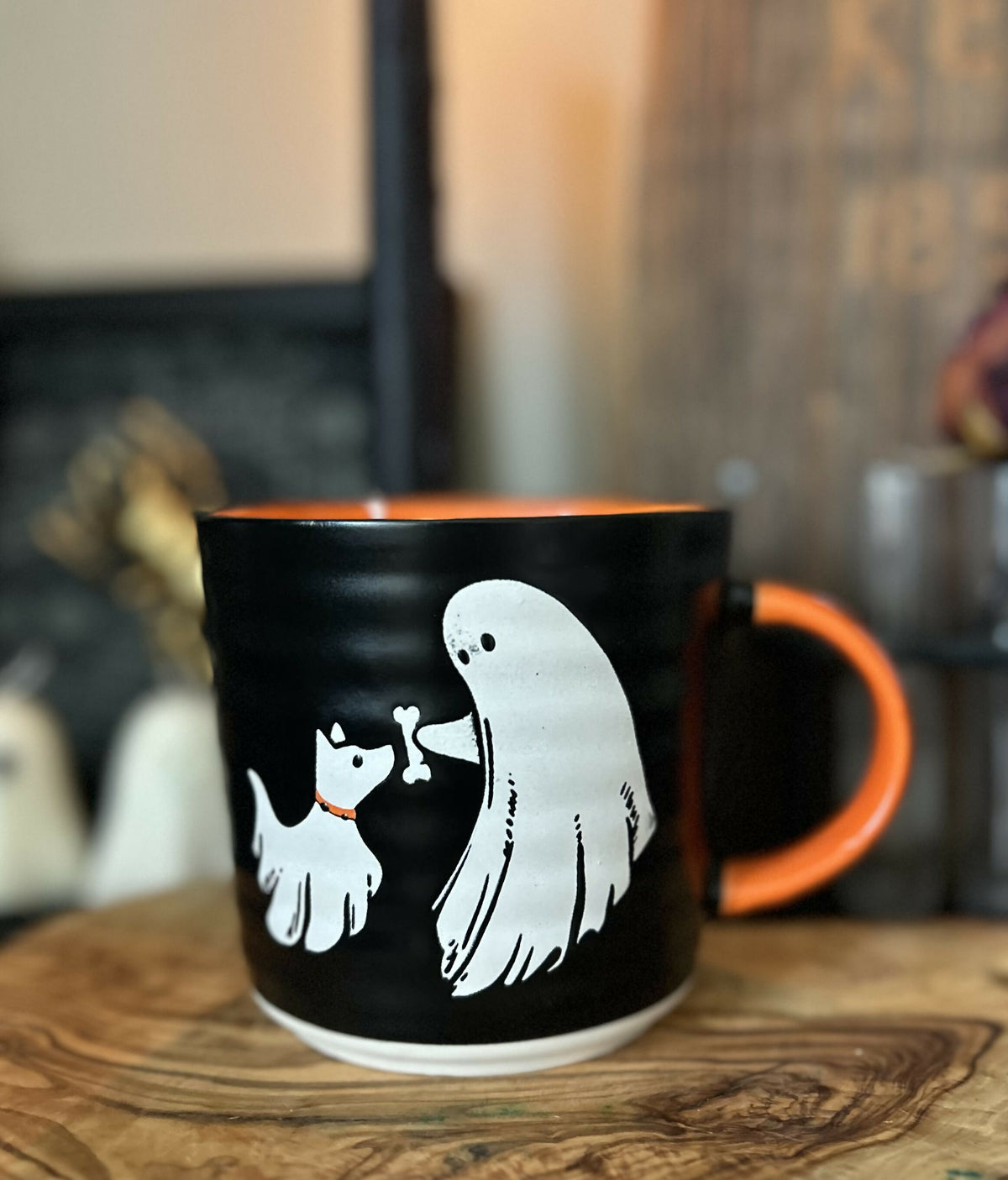 Doggy with Boo Candle