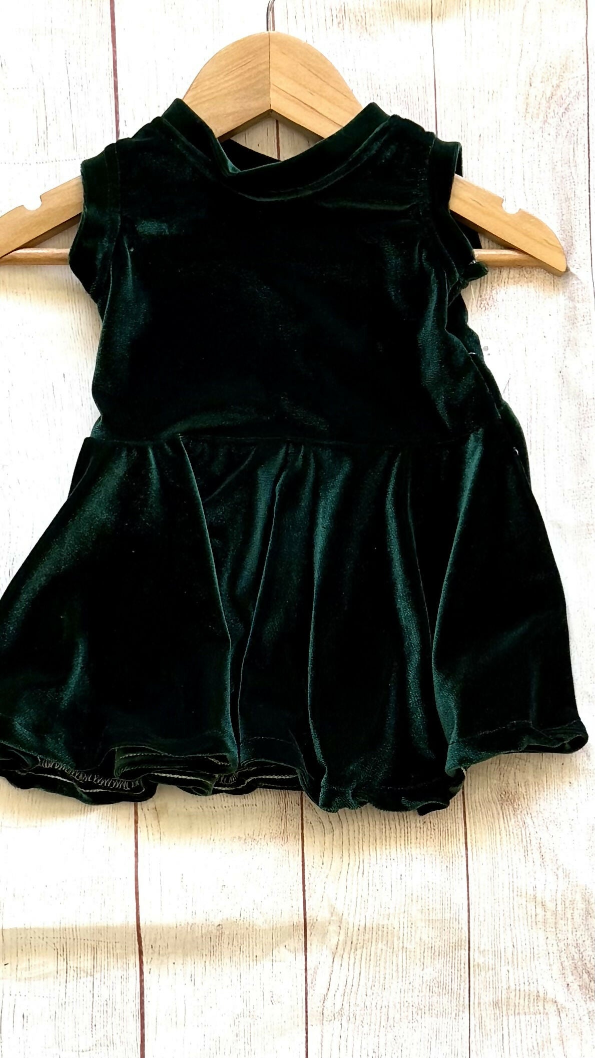 Green Velvet dress