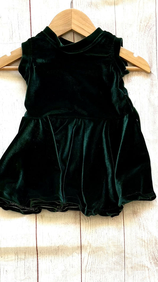 Green Velvet dress