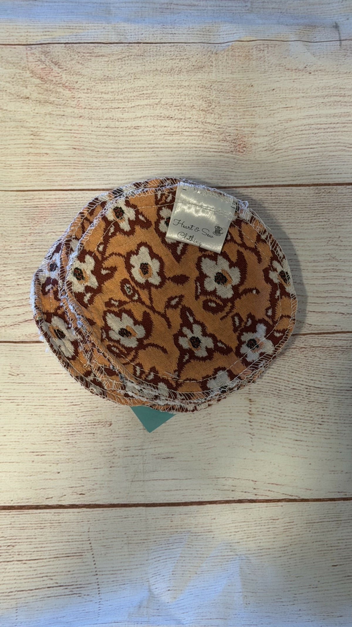 Small Reusable Make up Remover Pads 5 pack Floral