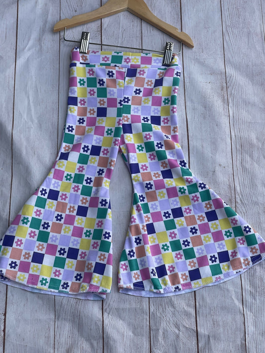Copy of Bell Bottom Pants colorful checkered