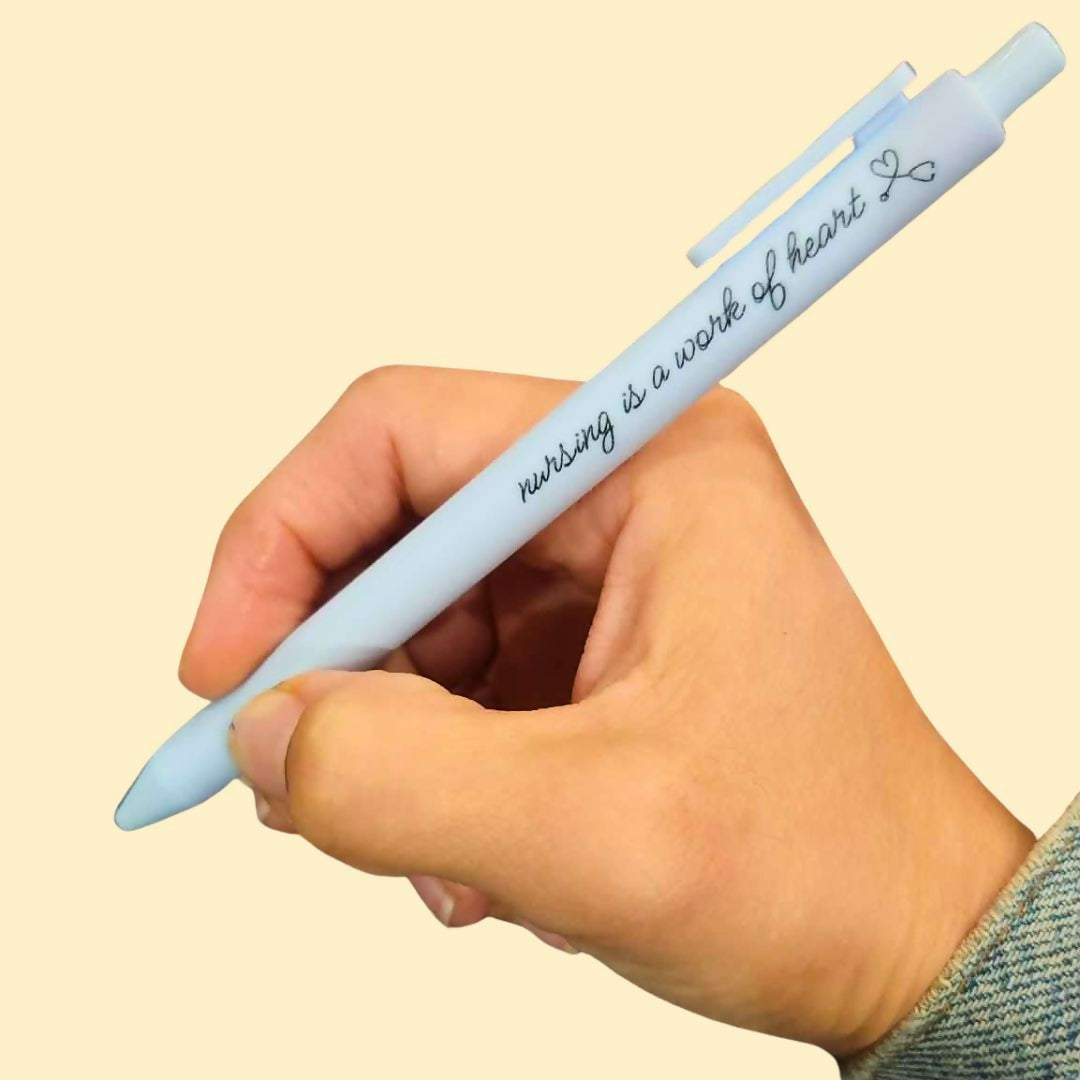Nursing is a Work of Heart Black Ink Pen