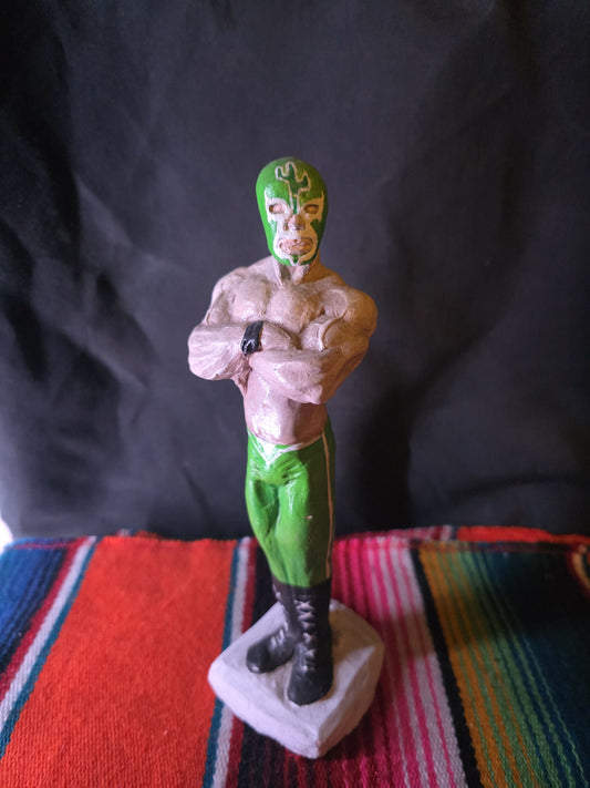 Luchador statue