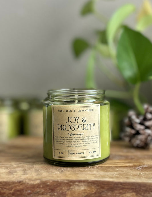 Joy and Prosperity Soywax Candle