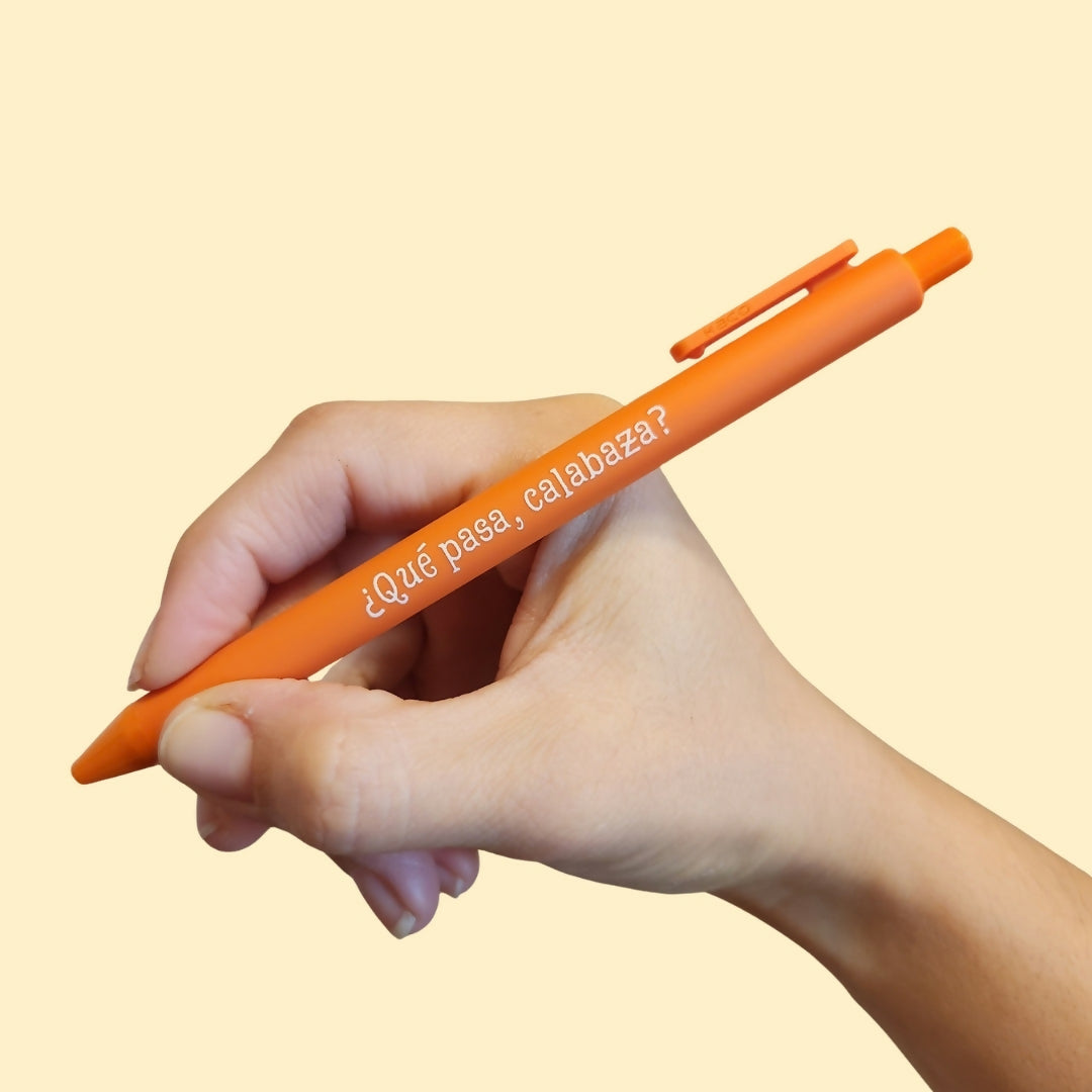 Que Pasa Calabaza Orange Ink Pen