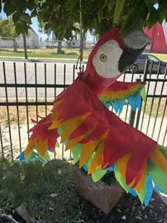 Red Macaw Parrot Piñata