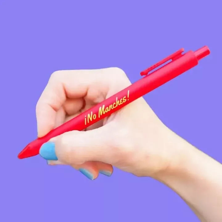 No Manches Red Ink Pen