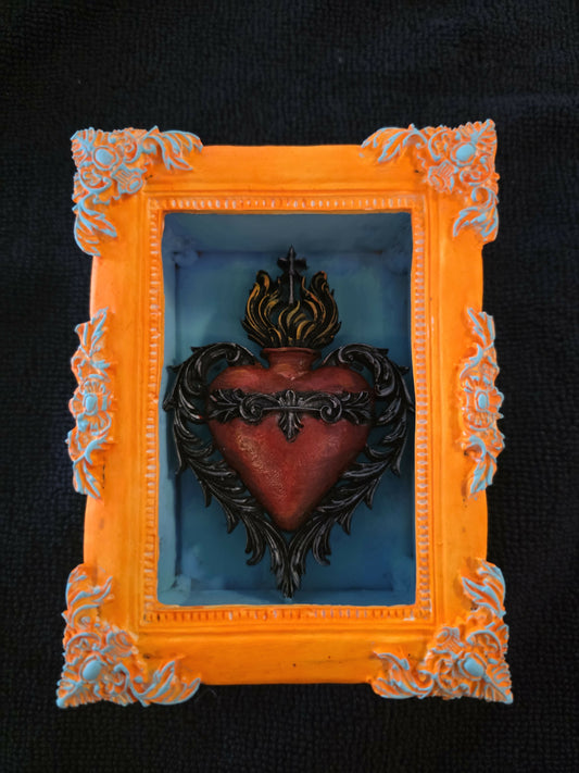 Sacred heart mini shadow box