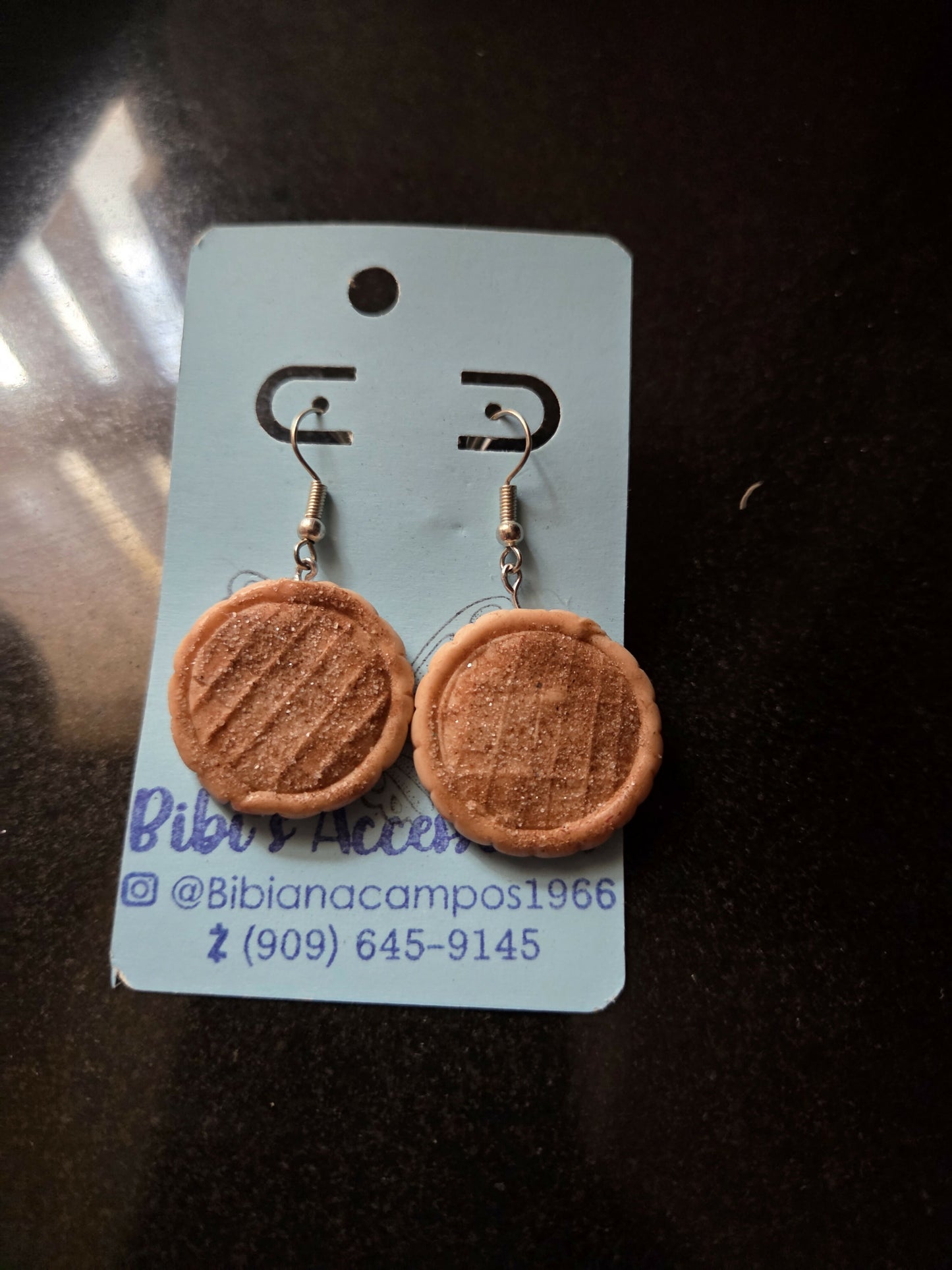 Aretes galleta canelita