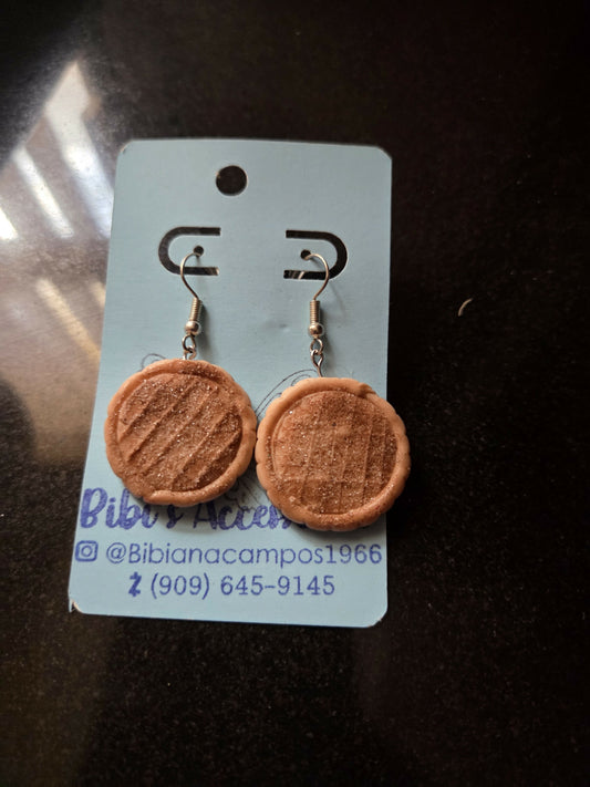 Aretes galleta canelita