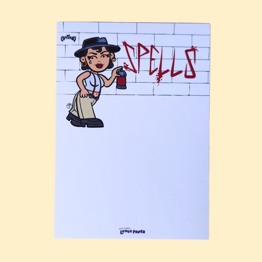 Spells 5x7 Los Espookies Notepad