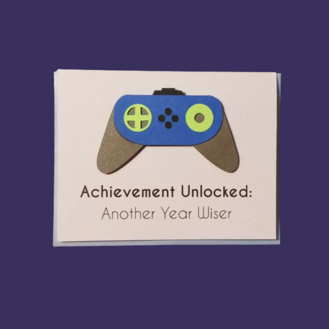 Achievement Unlocked Handmade Card