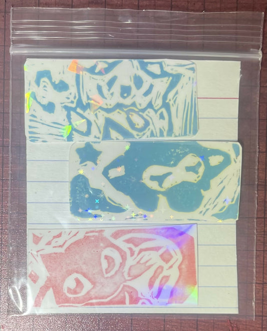 Poke stamps (togepi jirachi and mew)