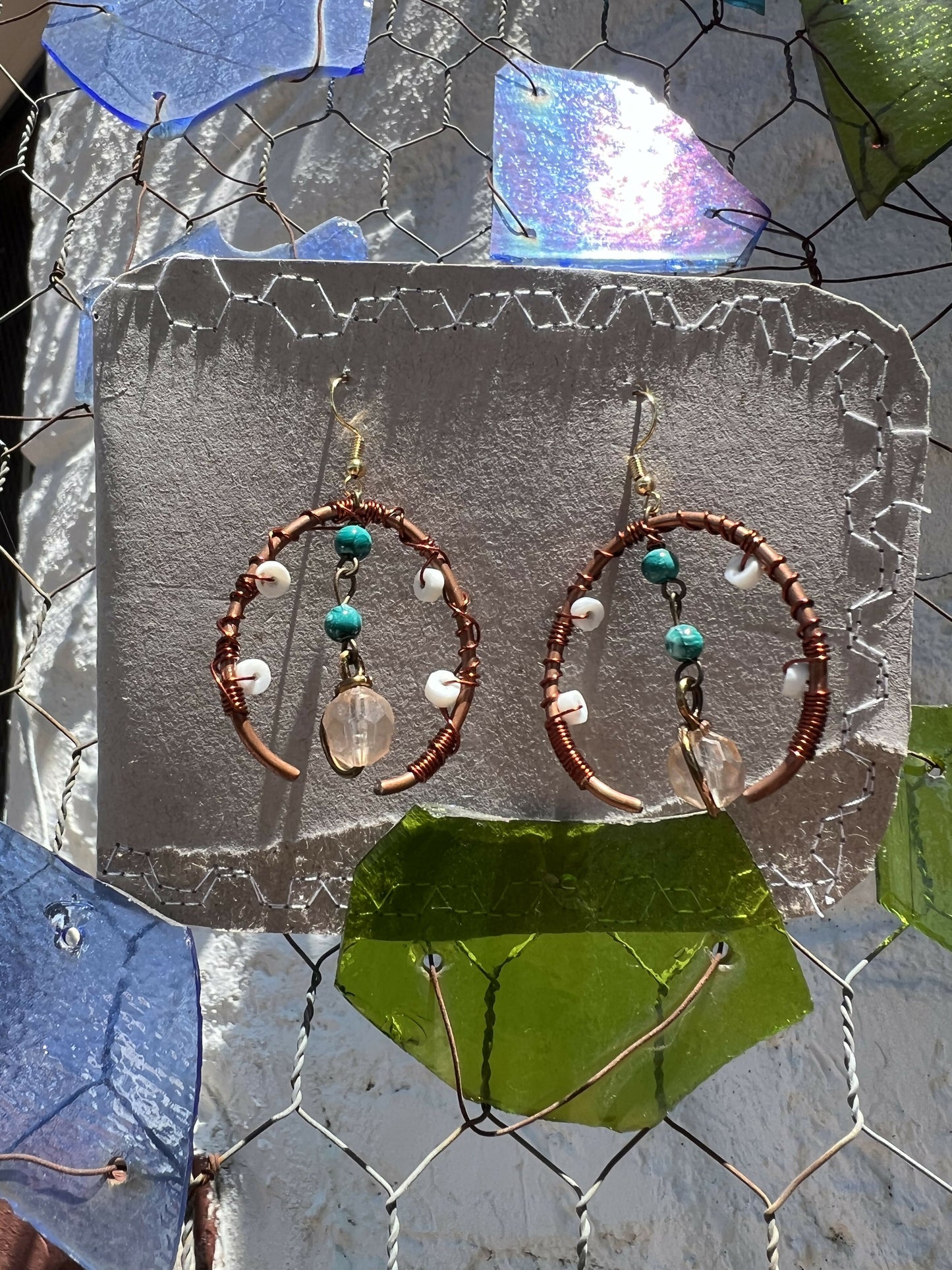 Oval Bronze Earrings