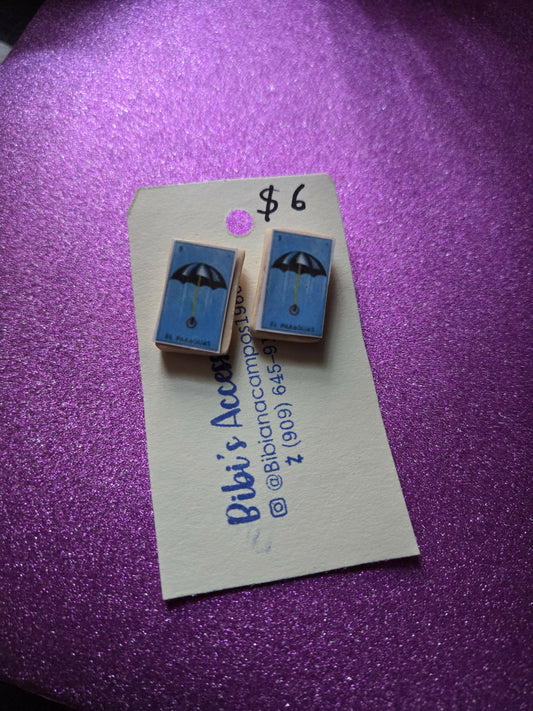 Aretes poste loteria la sombrilla